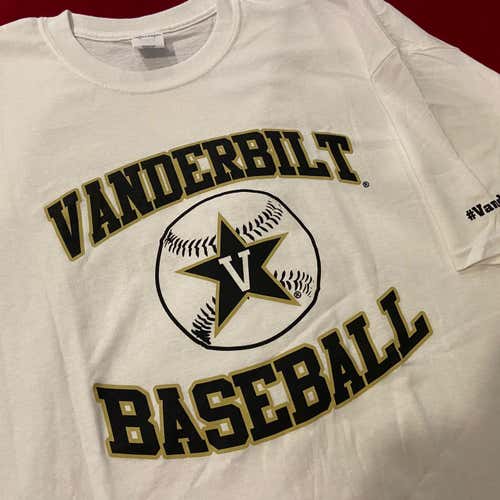 Vanderbilt University Commodores Baseball (Wilson) White Adult XXL T-Shirt