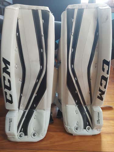 Used 21" CCM Premier R1.5 Goalie Leg Pads