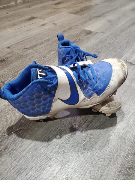 Mike Trout Blue Used Men's Size 9.5 (Women's 10.5) Molded Cleats Nike High Top