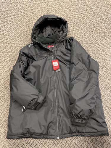 Black Adult XXL CCM Winter Jacket