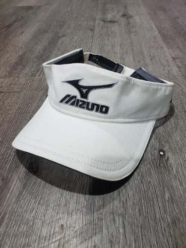 White Mizuno Visor Unisex Adult One Size Fits All