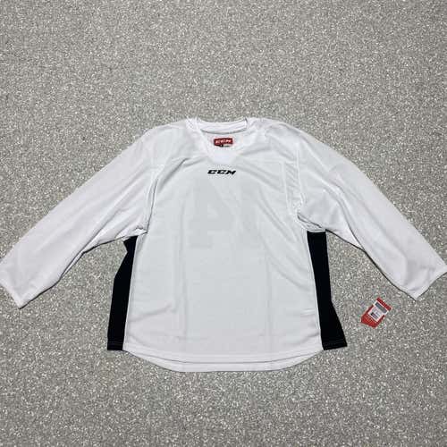 CCM Practice Jersey 6000 White/ Black XL
