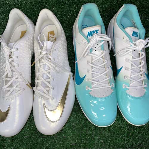 (2 Pair Deal!) (2) Pairs Size 15 Nike Baseball Cleat Bundle