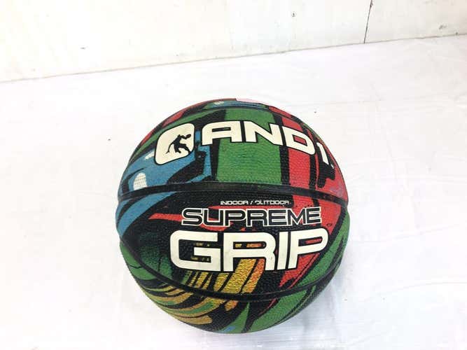 Used And1 Supreme Grip Indoor Outdoor Basketball