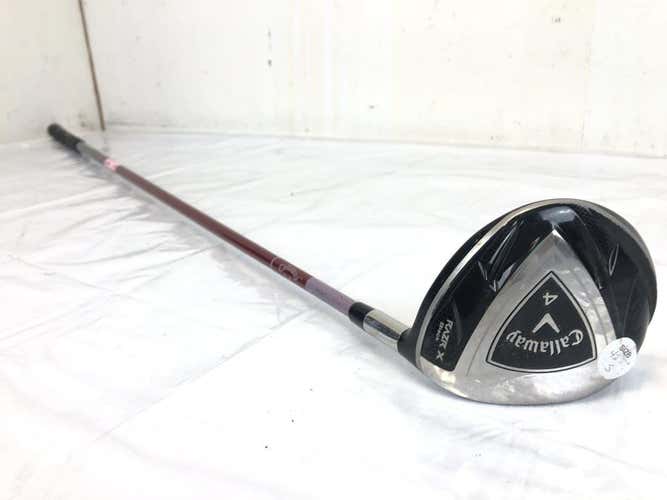Used Callaway Razr X Black 4 Wood Graphite Stiff Golf Fairway Wood 42.5"