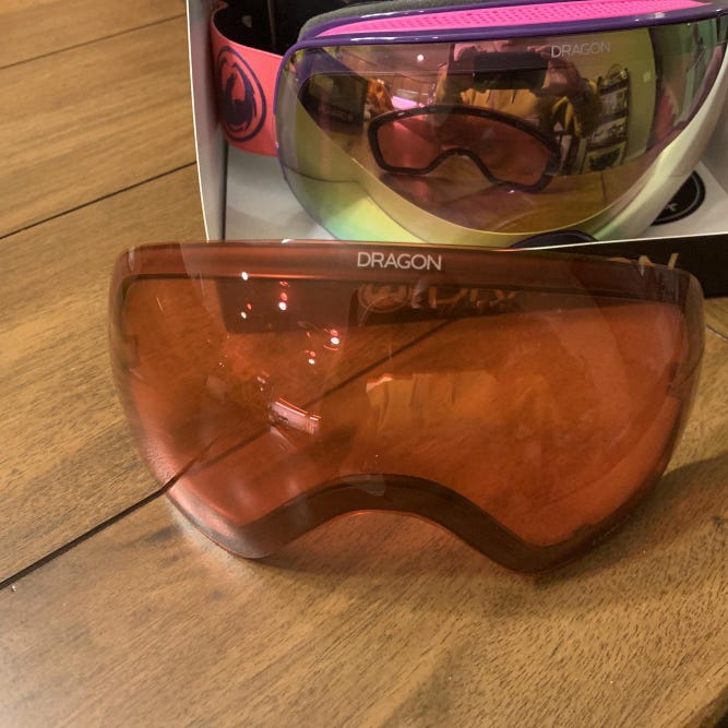 Pink New Dragon X2s Medium Ski Goggles