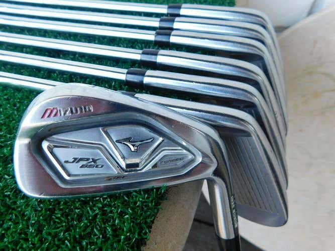 Mizuno JPX 850 (4i-PW) Iron Set w/ KBS TOUR Stiff Plus Shafts