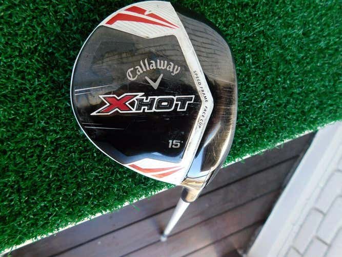 Callaway XHOT PRO 15* 3-Wood w/ Fujikura MOTORE Speeder X-Flex Shaft