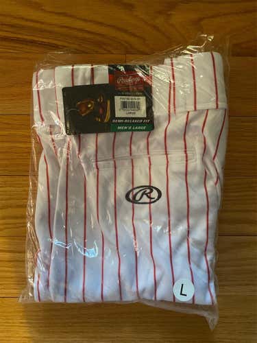 White Adult Large Rawlings Pants