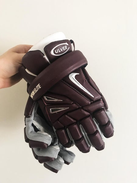 Nike Vapor Elite Lacrosse Gloves 13" Maroon Culver Academy