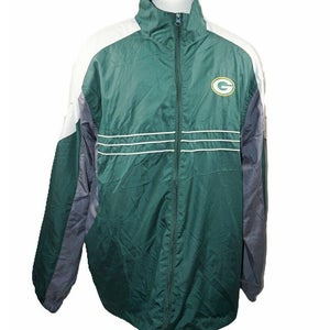 Vintage Green Bay Packers NFL Football - Reebok Team Apparel Zippered Jacket XL