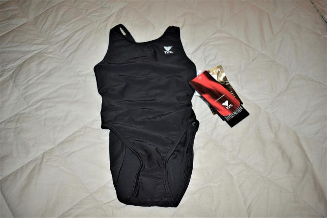 NWT - TYR Maxback Performance Suit Swimsuit, Black, Size 22