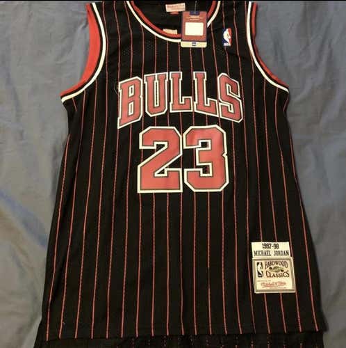 Mj Pinstripe XL Mitchell & Ness Hardwood ClassicJersey