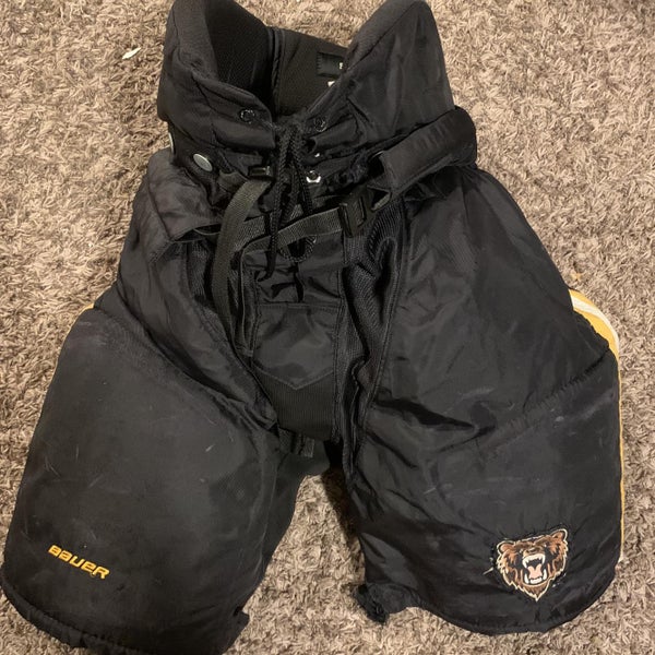 Black Senior Small Bauer Custom Pro Pro Stock Hockey Pants