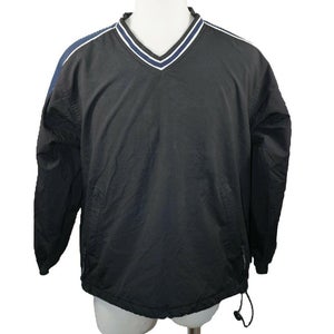 Easton Baseball Pullover Black Blue Light Jacket S/M - Men Size Small Medium