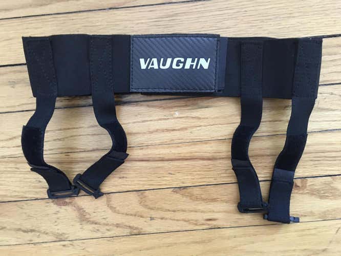 Used Vaughn Goalie Garter Belt Intermediate Black
