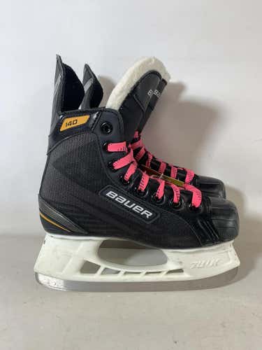 Used Bauer Supreme 140 Ice Hockey Skates Size 1