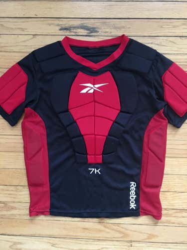 Used Reebok 7K Goalie Senior Padded Short Sleeve Shirt Small