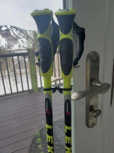 Used 44in (110cm) Leki Racing World Cup Lite GS Ski Poles