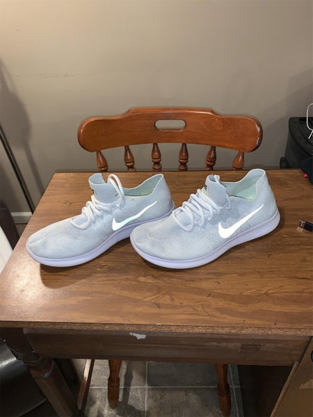 New All White -  Nike Free RN FLYNIT’s (11M)