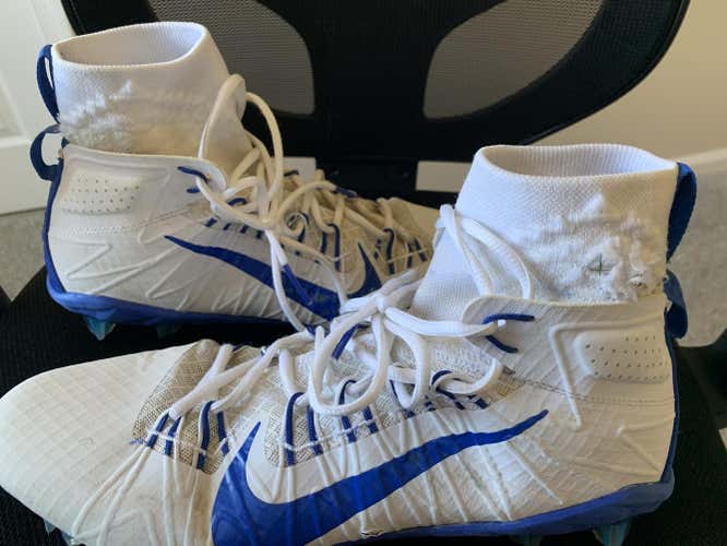 Blue Used Adult Unisex Size 13 (Women's 14) Molded Cleats Nike Alpha Huarache 7 Elite