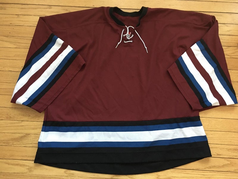 Used CCM NHL Replica Colorado Avalanche Adult Practice Jersey Goalie Cut