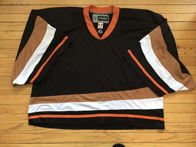 Used Tron NHL Anaheim Ducks Adult Practice Jersey Goalie Cut