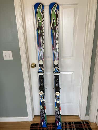 Used Men's Nordica 172 cm All Mountain Dobermann GSR Skis With Bindings Max Din 12