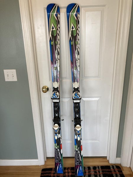 Used Men's Nordica 172 cm All Mountain Dobermann GSR Skis With Bindings Max Din 12