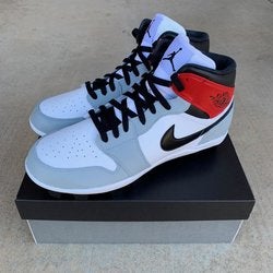 Jordan 1 Retro Light Smoke Grey MCS Cleats sz 10.5