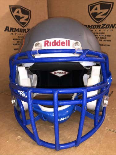 USED RIDDELL SPEED ADULT FOOTBALL HELMET - MEDIUM -  FLAT CHARCOAL