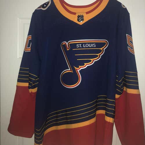 Blue Adult Size 52 Adidas Pro Stock Jersey
