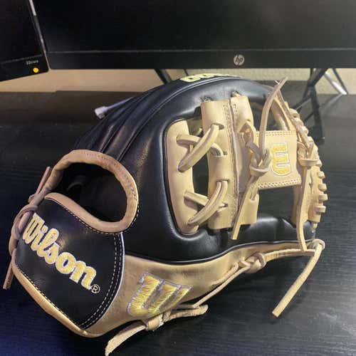 Black High School/College Infield A2000 11.5" Baseball Glove