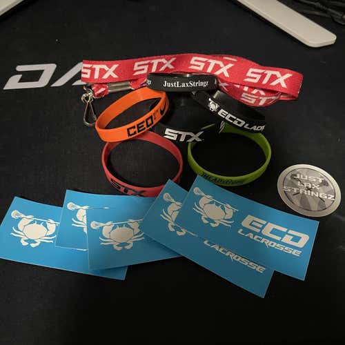 New Bundle Of Stickers, Bracelets And A Lanyard