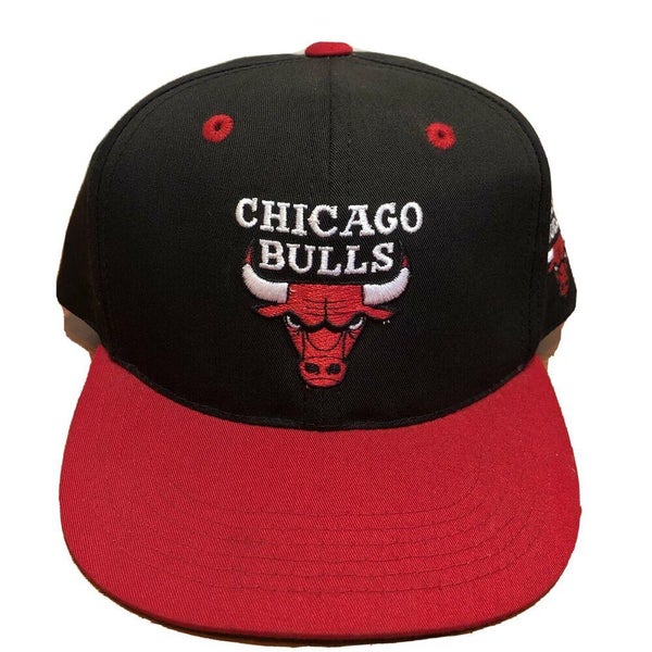 Chicago Bulls Hat Snapback Cap Youth Boy Black Vintage 90s NBA Basketball  Jordan