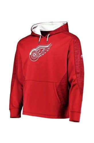 new Detroit Red Wings majestic Hoodie Nwt mens M/medium Red NHL hockey