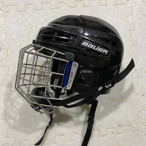 Black Used Youth Bauer Helmet