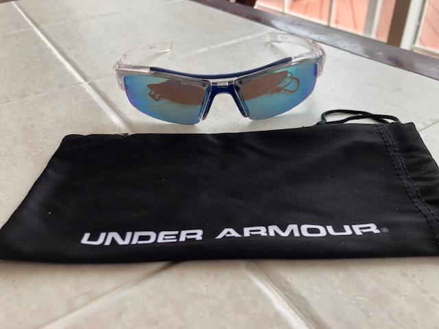 Blue Used Youth Under Armour Sunglasses Baseball Youth