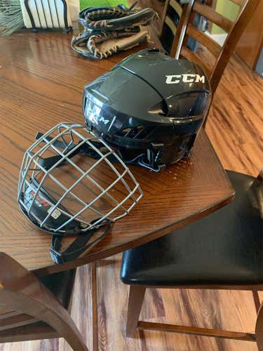 Black Used Small CCM Helmet