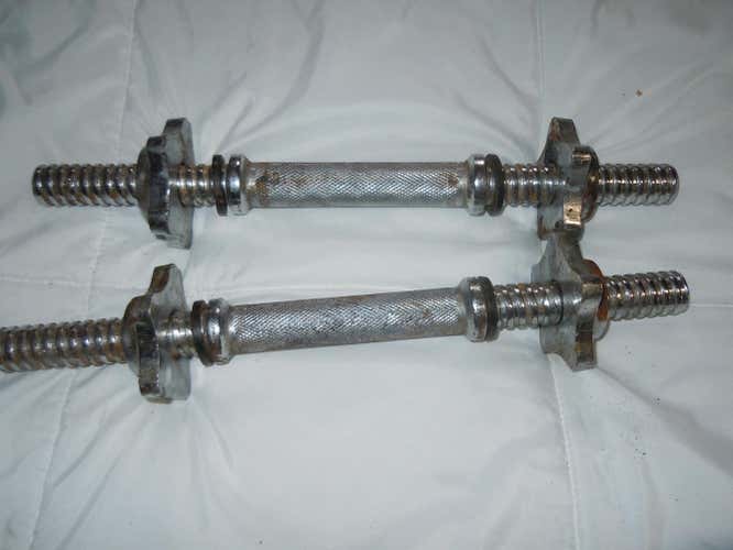 GOLD'S GYM Dumbell BARS WITH SPIN COLLARS-1"OPENING