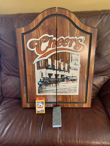 Dart Board With Darts