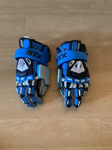 Black Used Goalie STX Assault 13" Lacrosse Gloves