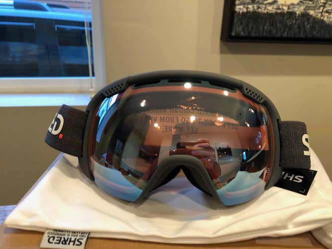 Gray Shred Smartefy Ski Goggles - New