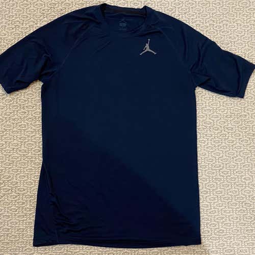 Team Issue Michigan Football Jordan Dri Fit Short Sleeve Shirt - Large