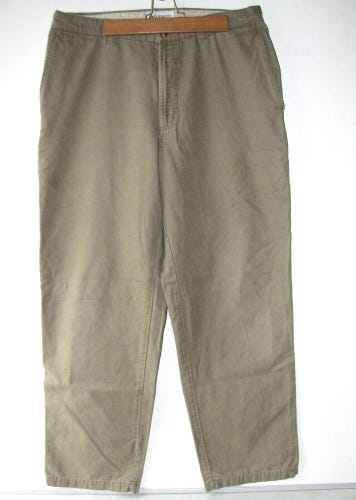 Columbia Men's Tan 100% Cotton Canvas Relaxed Outdoor Pants-Size 36 x 32 / 36x32