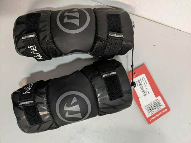 Warrior Lacrosse Elbow Pads Burn Next Black Size YXS