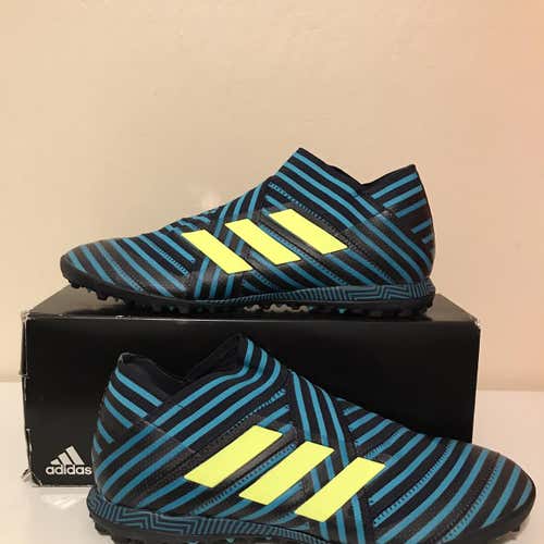 Adidas Nemeziz Tango 17+ 360 Agility Teal Blue Black Men Soccer Shoe Size 13.5