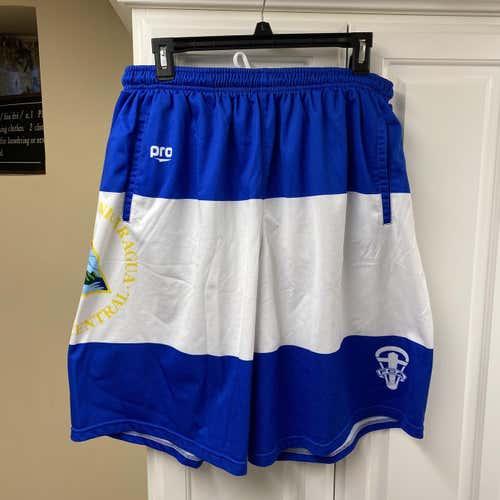 FCA Nicaragua Blue White XL Shorts