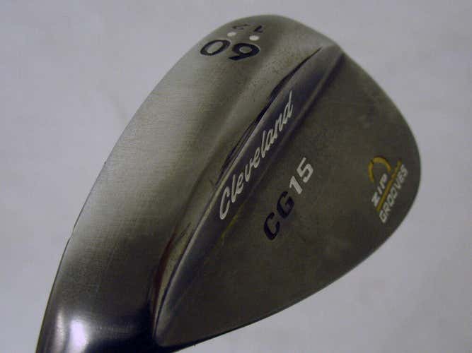 Cleveland CG15 Black Pearl Lob Wedge 60* 12* (Steel, LEFT) Zip Grooves Golf