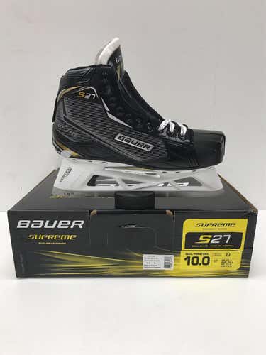 Senior Bauer Supreme S27 Regular Width Size 10 Hockey Goalie Skates